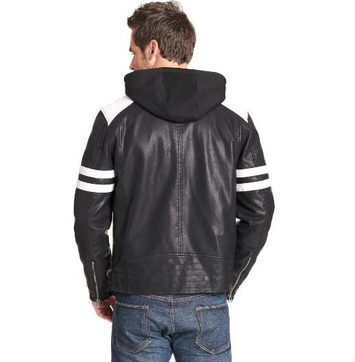 Men's Moto Black Leather Jacket