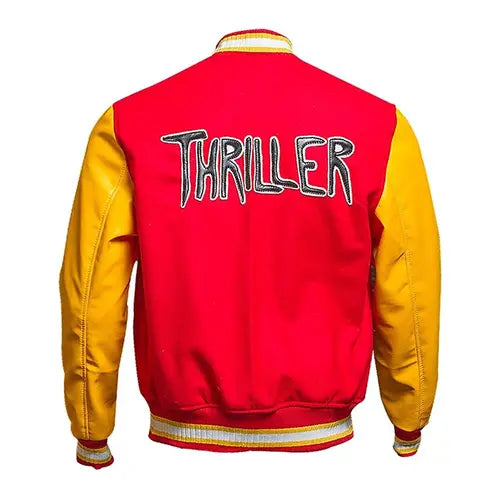 Michael Jackson Thriller M Logo Letterman Jacket