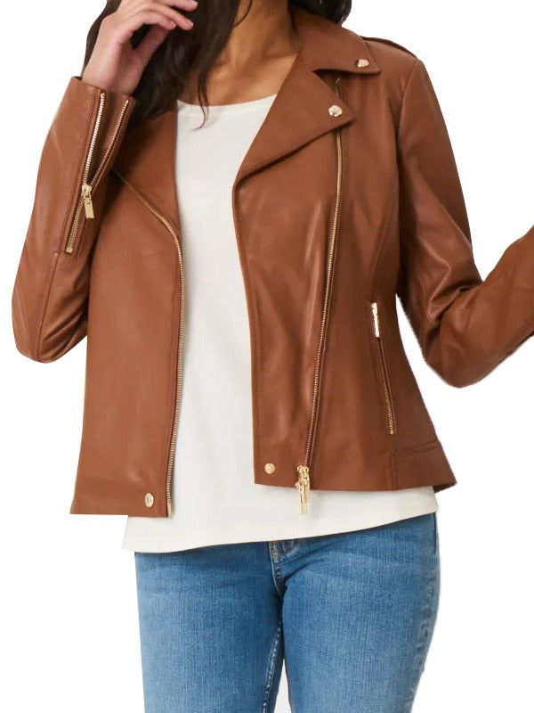 Womens Brown Leather Jackets