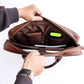 Everyday Companion Leather Laptop Bag-Tan - Image 3