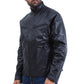 Men's Fashion Biker Black Leather Jacket