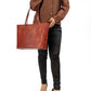 The Classic Womens Leather Tote Bag