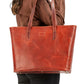 The Classic Womens Leather Tote Bag