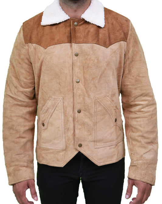 Yellowstone S03 John Dutton Men's Suede Leather Jacket