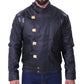 Akira Shotaro Kaneda Capsule Logo Pill Biker Black Leather Jacket