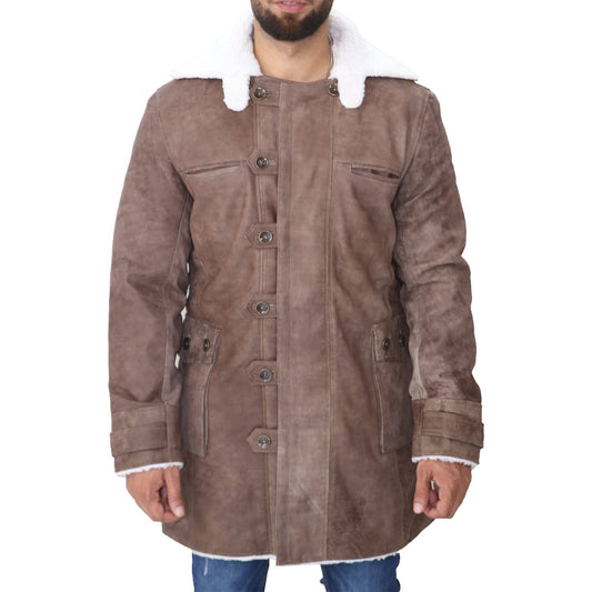 Batman The Dark Knight Rises Tom Hardy Brown Bane Coat