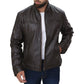 Men's Brown Biker Fashion Slim Fit Pure Leather Jacket