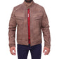 Men's Brown Motorcycle Leather Jacket