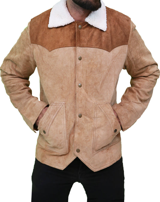 Yellowstone S03 John Dutton Men's Suede Leather Jacket