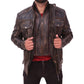 Navy Flight Men G-1 Distressed Brown Bomber Leather Jacket