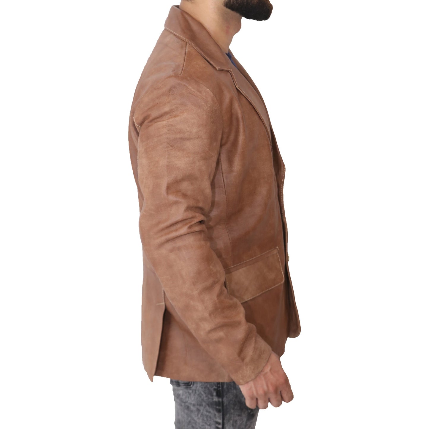 Men's Fashion Brown Blazer Coat