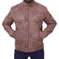 Men's Brown Motorcycle Leather Jacket