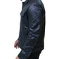 Vintage Men's Black Leather Trucker Jacket