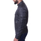 Mens Cafe Racer Black Leather Jacket