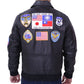 Top Gun movie Maverick Black Bomber Jacket