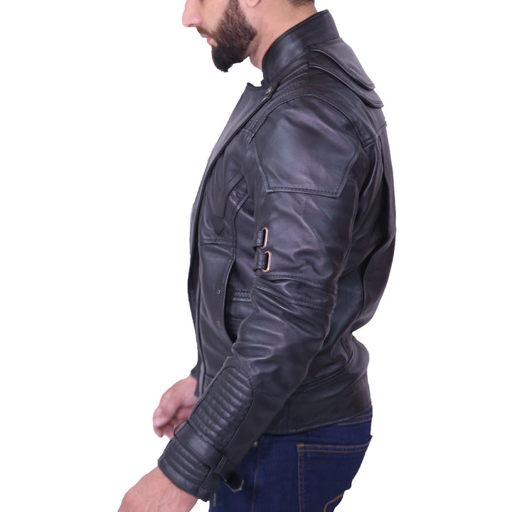 Chris Pratt’s Star Lord Black Leather Jacket