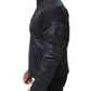 Men's Cafe Racer Black Biker Leather Jacket