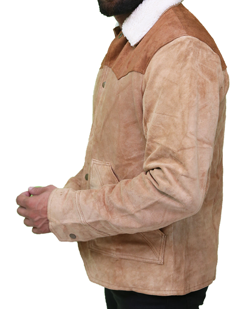 Yellowstone S03 John Dutton Men's Suede Leather Jacket