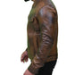 Mens Vintage Classic Leather Trucker Jacket