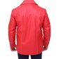 Brad Pitt Fight Club Red Leather Jacket