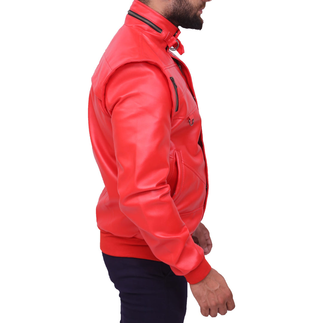 Cobra Kai Karate Kid Red Leather Jacket