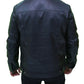 Vintage Men's Black Leather Trucker Jacket