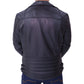 Mens Biker Black Quilted Leather Jacket