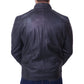 Mens Cafe Racer Black Leather Jacket