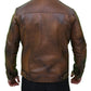 Mens Vintage Classic Leather Trucker Jacket