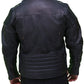 Men's Cafe Racer Black Biker Leather Jacket