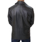 Men's Black Leather Blazer