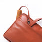 The Founder Ultra Slim Leather Laptop Bag-Tan Brown - Image 3