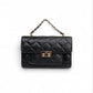 Flora Quilted Crossbody Leather Bag - Black - Image 12