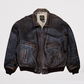 Mens US Navy Flight Bomber Leather Jacket