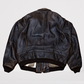 Mens US Navy Flight Bomber Leather Jacket