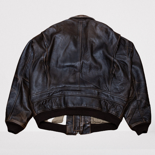 Mens US Navy Flight Bomber Leather Jacket