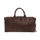 The Weekender Travel Leather Duffle Bag-Midnight Brown - Image 1
