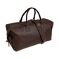 The Weekender Travel Leather Duffle Bag-Midnight Brown - Image 3
