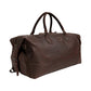 The Weekender Travel Leather Duffle Bag-Midnight Brown - Image 5