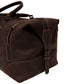 The Weekender Travel Leather Duffle Bag-Midnight Brown - Image 7