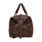 The Weekender Travel Leather Duffle Bag-Midnight Brown - Image 10