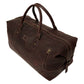 The Weekender Travel Leather Duffle Bag-Midnight Brown - Image 16