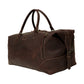 The Weekender Travel Leather Duffle Bag-Midnight Brown - Image 17