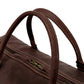 The Weekender Travel Leather Duffle Bag-Tan Brown - Image 8