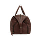 The Weekender Travel Leather Duffle Bag-Tan Brown - Image 11