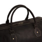 The Weekender Travel Leather Duffle Bag-Dark Brown - Image 5