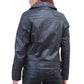 Women Asymmetrical Black Leather Jacket