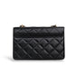 Flora Quilted Crossbody Leather Bag - Black - Image 2