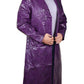 Suicide Squad Joker Purple Leather Coat