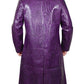 Suicide Squad Joker Purple Leather Coat